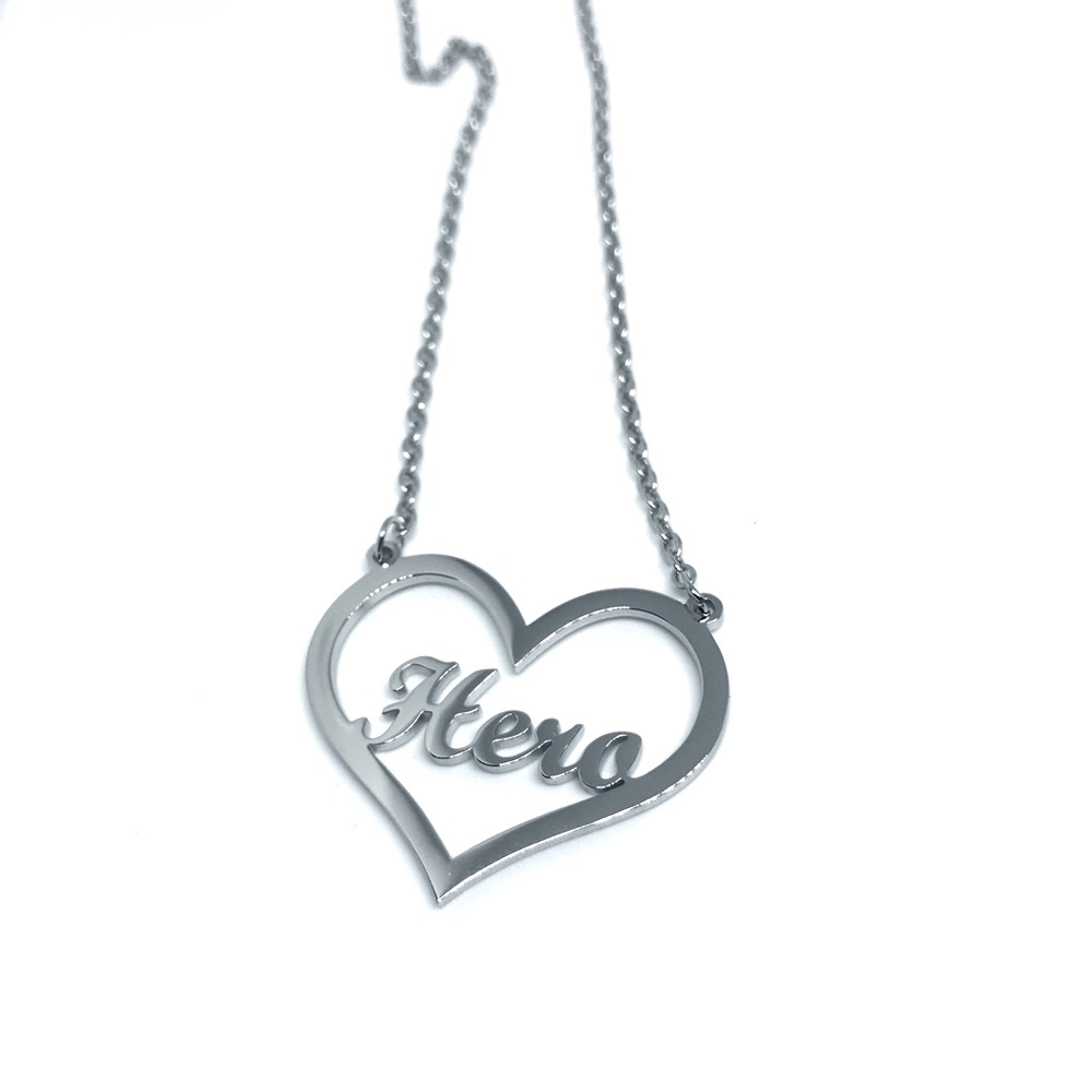 A Hero’s Heart Custom Handcrafted Titanium Stainless Steel Personalized Necklace